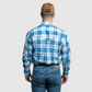 Men's Snap Plaid Shirt (Natural) - I30D02-09