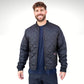 MWG Ripstop Black Freezer Jacket. Freezer Jacket has a brass zipper, two front pockets and ribbed cuffs & collar.