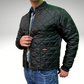 MWG Ripstop Black Freezer Jacket. Freezer Jacket has a brass zipper, two front pockets and ribbed cuffs & collar.